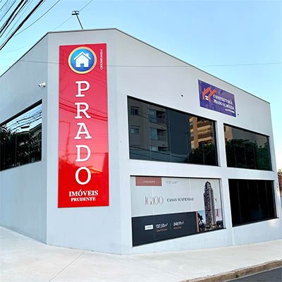 fachada em acm e letra caixa