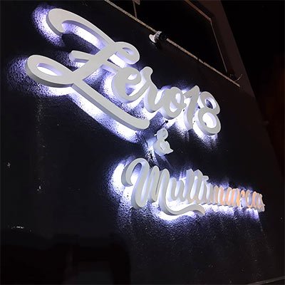 letra caixa galvanizada